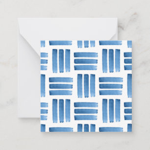Blue Brushstrokes Pattern Card