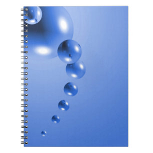 Blue Bubble Abstract Notebook