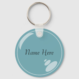 Blue Bubble Keychain