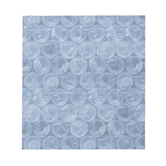 Blue bubble wrap notepad (Front)