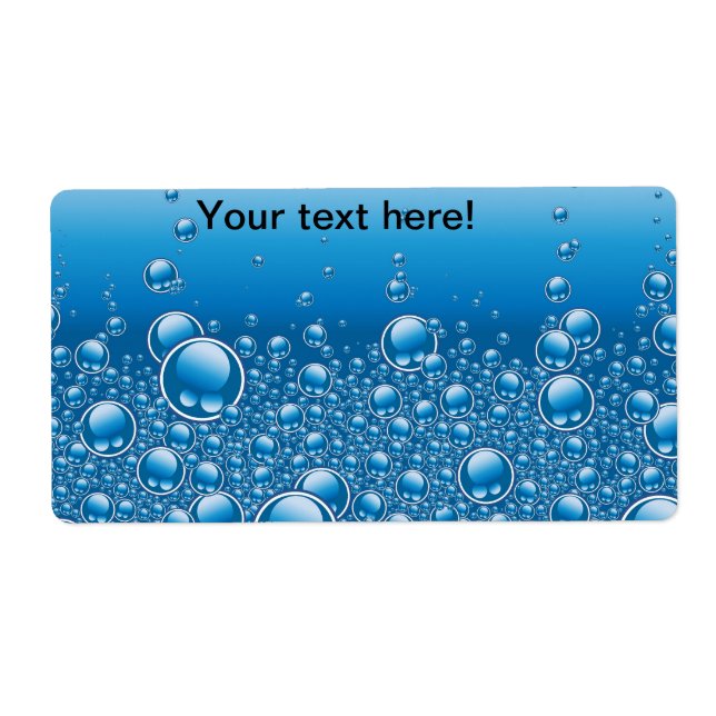 Blue bubbles background (Front)