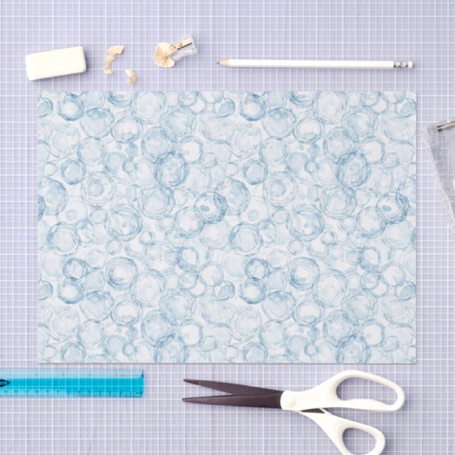 Blue Bubbles Birthday Tissue Paper (Craft)
