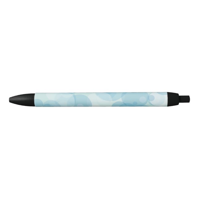 Blue Bubbles Black Ink Pen (Front)