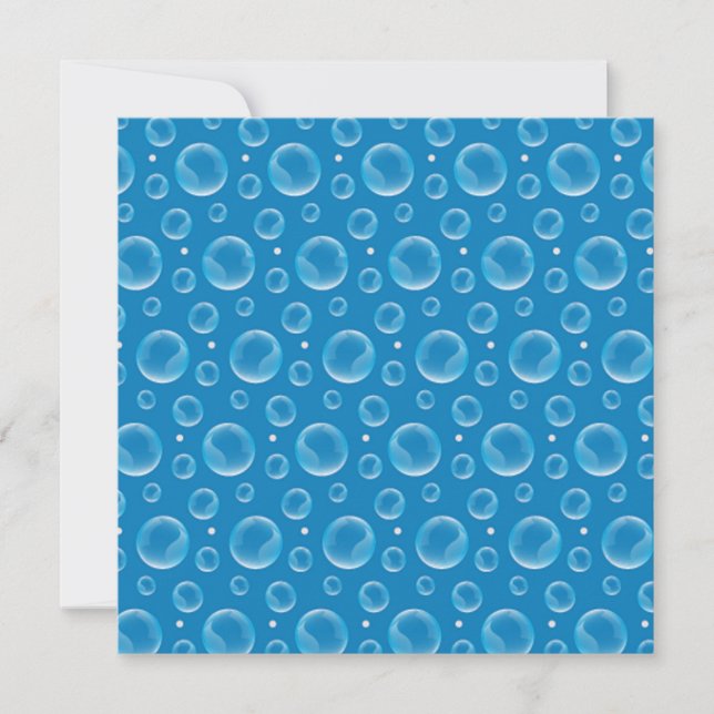 Blue Bubbles Card (Front)
