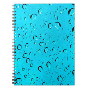 Blue Bubbles design for  Spiral Photo Notebook