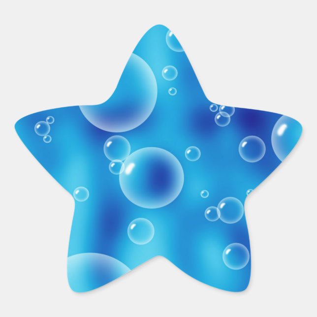 Blue Bubbles Sticker (Front)