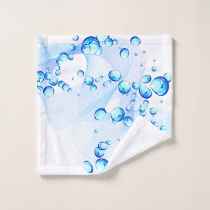 Blue Bubbles & Suds Wash Cloth
