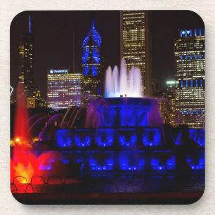Blue Buckingham Fountain Coaster