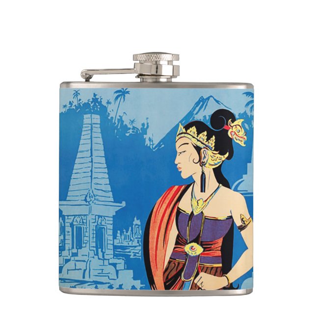 Blue Buddha  Flask (Front)