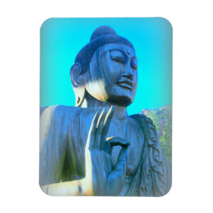 blue buddha magnet