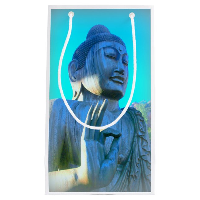 blue buddha small gift bag (Front)