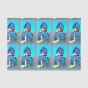 blue buddha tissue paper
