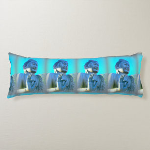 blue buddhas body pillow