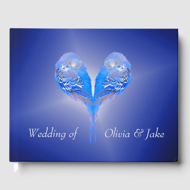 Blue budgie  guest book (Front)