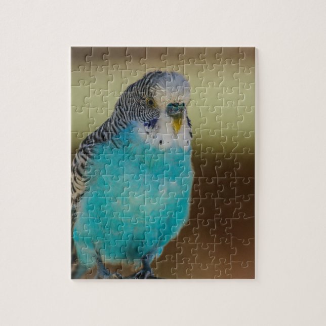 Blue Budgie Jigsaw Puzzle (Vertical)