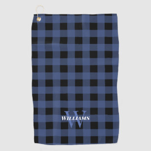 Blue Buffalo Check Name & Initial Golf Towel