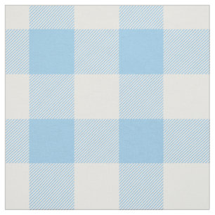 Blue Buffalo Check Pattern Fabric