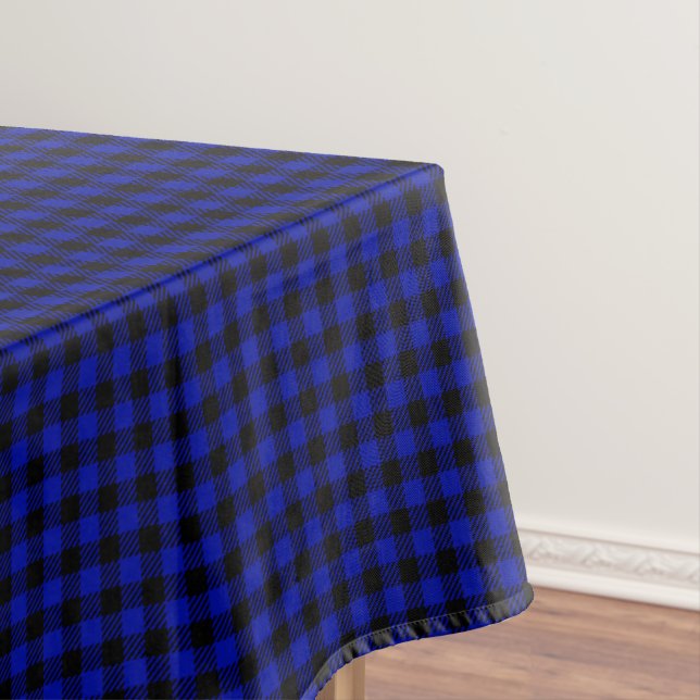 Blue Buffalo Check Tablecloth (In Situ)