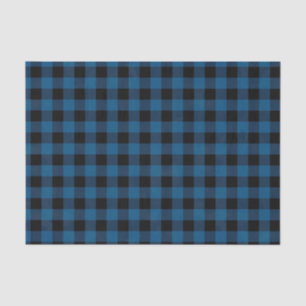 Blue Buffalo Check Tissue Paper