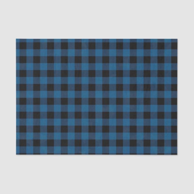 Blue Buffalo Check Tissue Paper (Front)