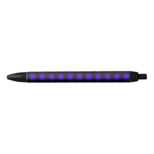 Blue Buffalo Large Plaid Black Ink Pen