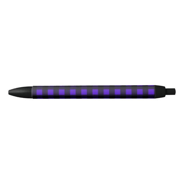 Blue Buffalo Large Plaid Black Ink Pen (Front)