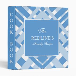 Blue BuffaloPlaid Farmhouse  Family Recipe Binder