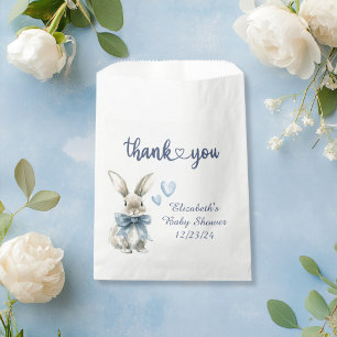 Blue Bunny Baby Shower Favour Bag