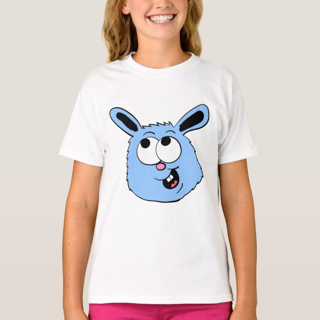 Blue Bunny Head T-Shirt (Front)