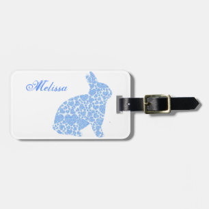 Blue Bunny Luggage Tag