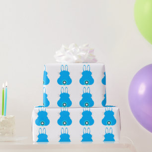 Blue Bunny Wrapping Paper