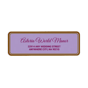 Blue Burgundy Gold Blush  Wedding address 