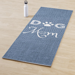 Blue Burlap Dog Mom Yoga Mat