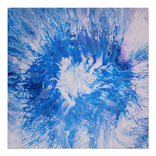 Blue Burst Photo Print (Front)