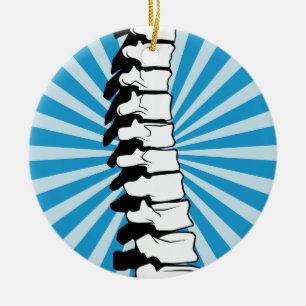 Blue Burst Spine Ornament
