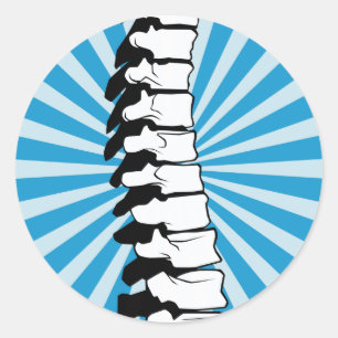 Blue Burst Spine Stickers