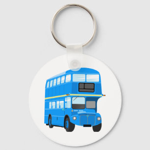 Blue Bus Keychain