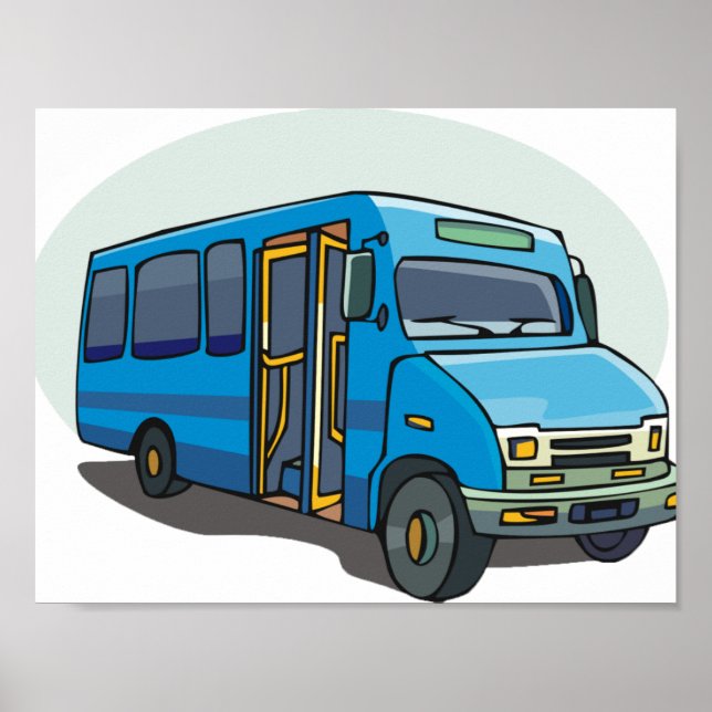 Blue Bus Poster (Front)