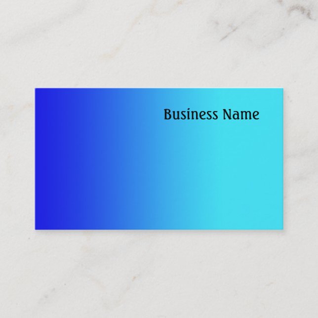 Blue Business Card (Front)