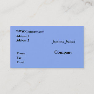 Blue Business Card