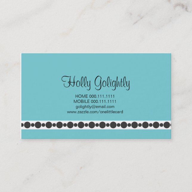 Blue Business Card (Front)