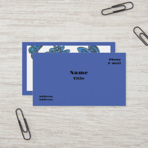 Blue Butterflies Business Cards