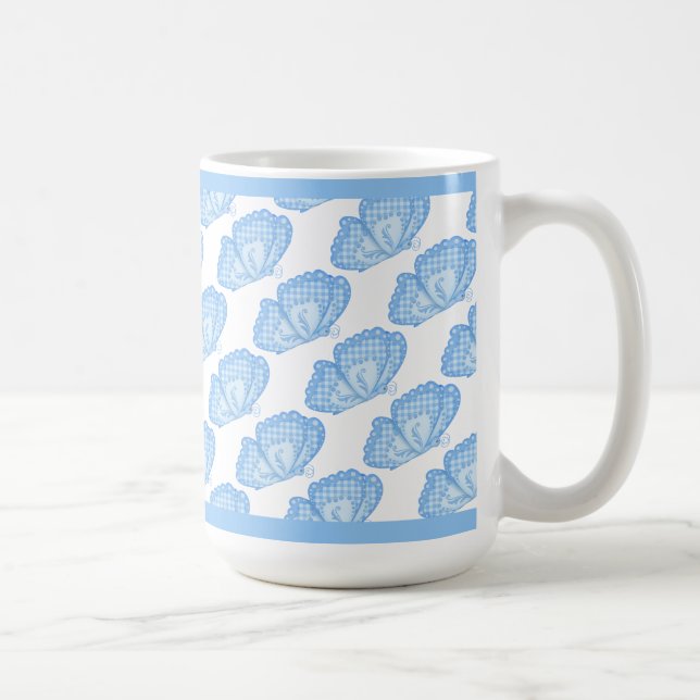 Blue Butterflies Coffee Mug (Right)