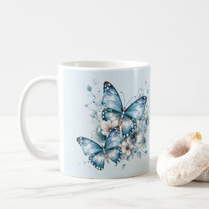 Blue Butterflies Coffee Mug