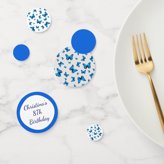 Blue butterflies  confetti (Group)