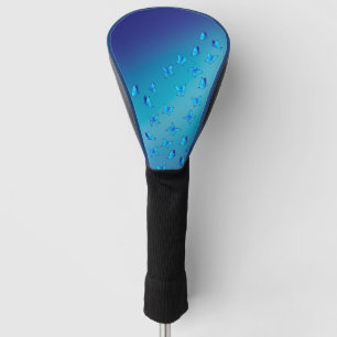 Blue butterflies in the moonlight  golf head cover