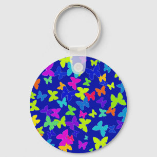 Blue Butterflies Keychain