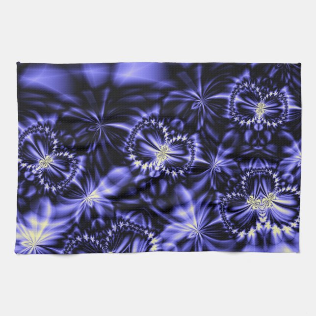 Blue Butterflies Kitchen Towel (Horizontal)
