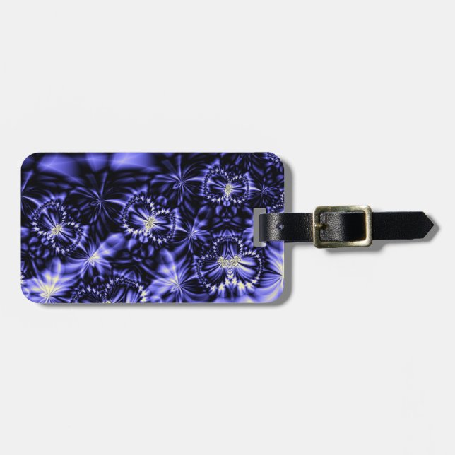 Blue Butterflies Luggage Tag (Front Horizontal)