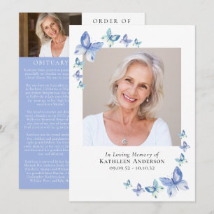 Blue Butterflies Memorial Program